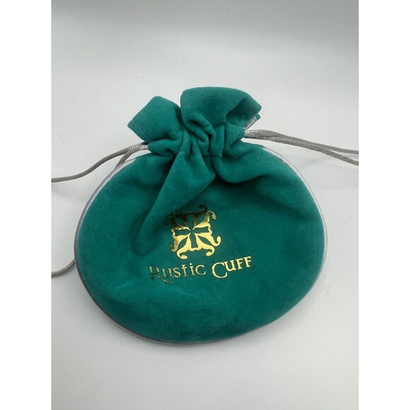 Rustic Cuff Orange Crackled Agate Stone Stretch Bracelet New - Picture 8 of 8